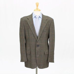 Orvis 42L Beige Check 2-Button Sport Coat Blazer Jacket B230